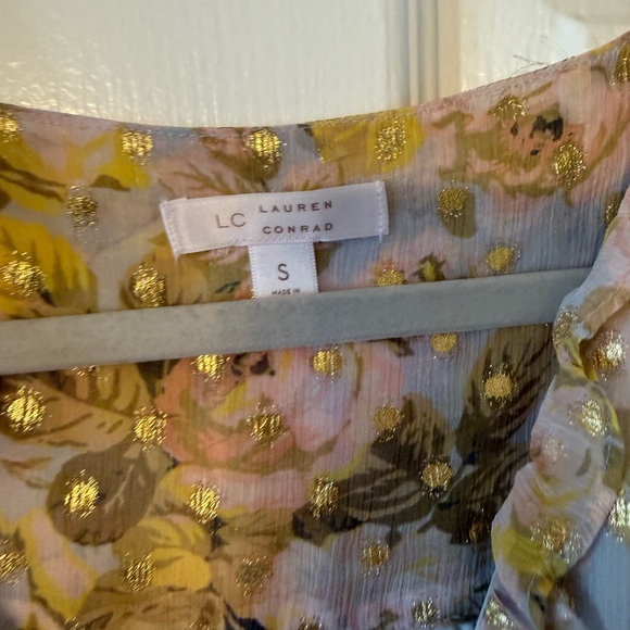 LC Lauren Conrad Floral Midi Dress - Pink and Green - Picture 2 of 6